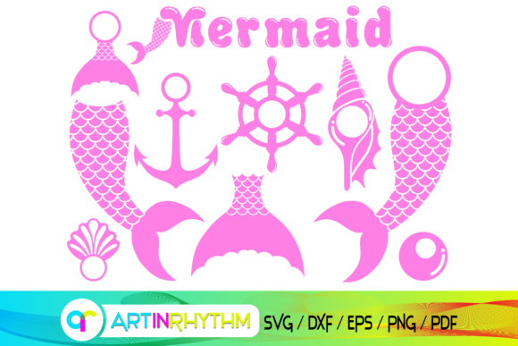Download Mermaid Svg, Anchor, Mermaid Tail Svg - Mermaid svg Collection