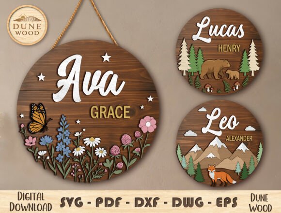 Download Personalized Wood Name Sign SVG - Premium Resources