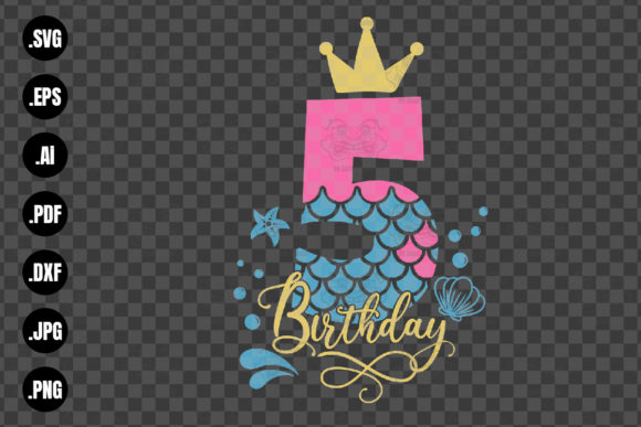 Download My 5th Birthday Mermaid SVG, Mermaid SVG - Mermaid svg Collection