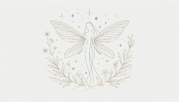 Download A Minimalism Fairy Design with Subtle Fl - Fairy design Collection