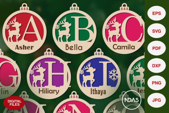 Download A to Z Alphabet Reindeer Laser Cut SVG - Premium Bundle