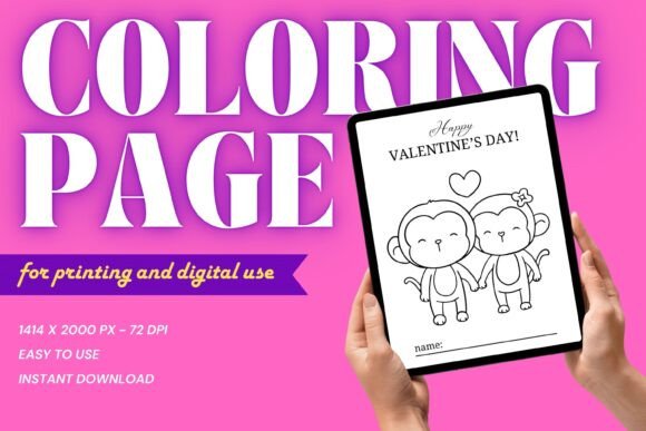 Download Cute Monkeys Coloring Page Printable - Cute monkeys Collection