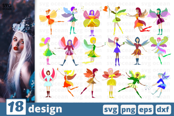 Download 18 Fairy Design Bundle - Fairy design Collection