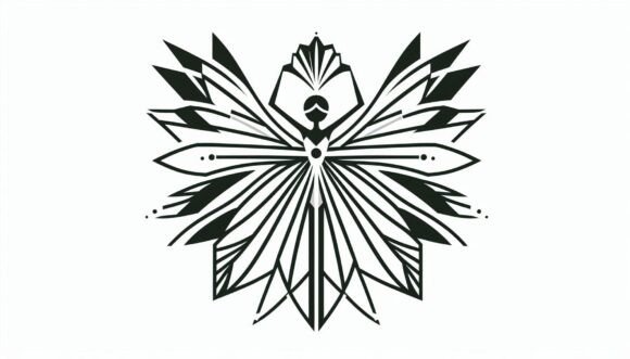Download An Art Deco Fairy Design Featuring Geome - Fairy design Collection