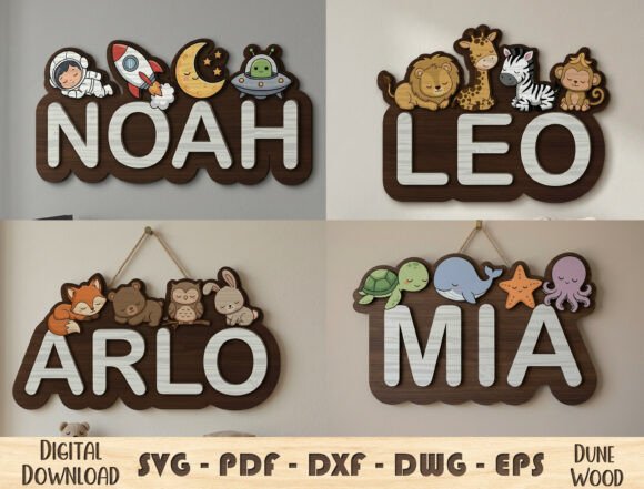 Download Personalized Kids Name Sign SVG - Premium Resources
